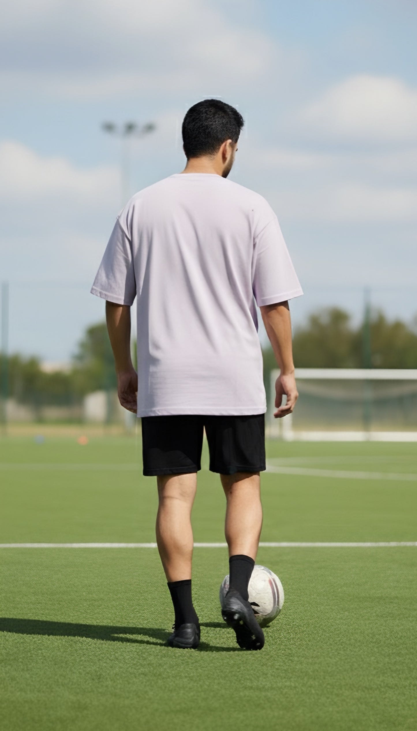 EX Premium Oversized Cotton T-shirt (Lavender)