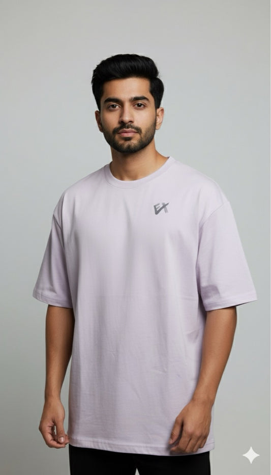Evolvex Premium Oversized Cotton T-Shirt Lavender