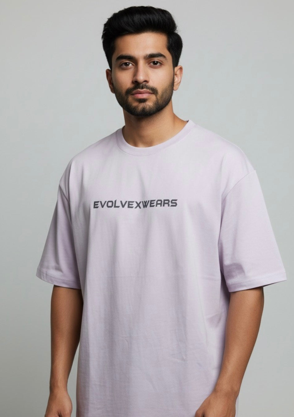 Street Style Oversize Printed Tshirt Lavender