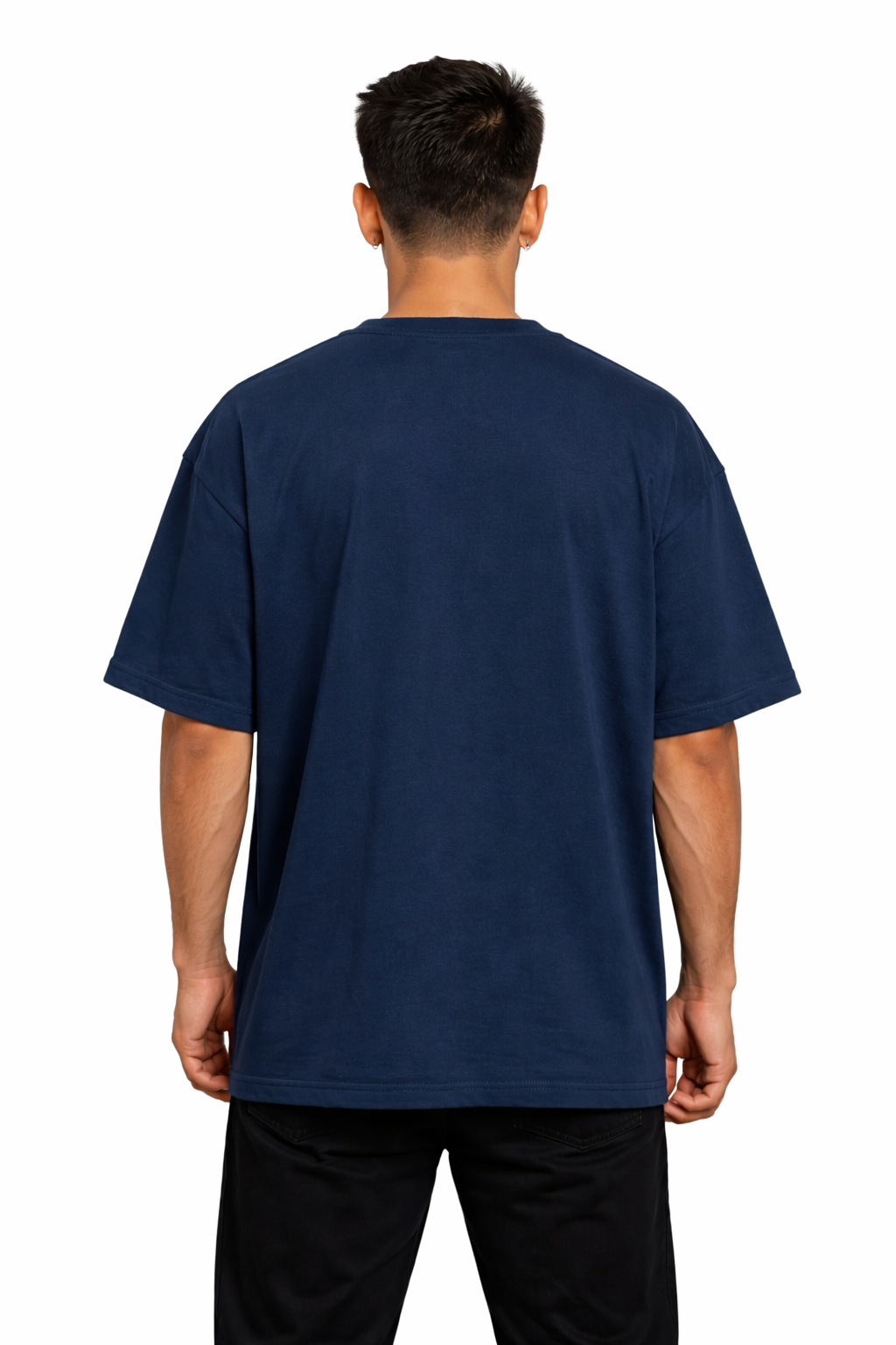 Evolvex Wears Premium Oversized Blue T-Shirt – 240 GSM Heavyweight Cotton