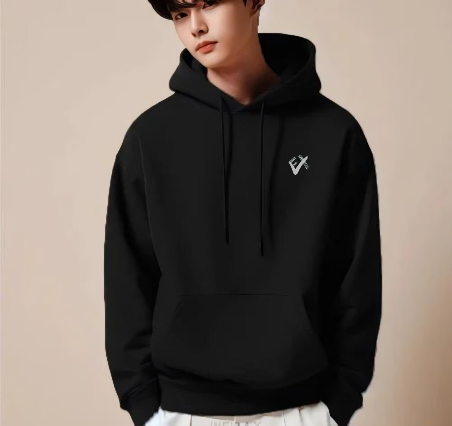 CozyKnit Hoodie (Black)