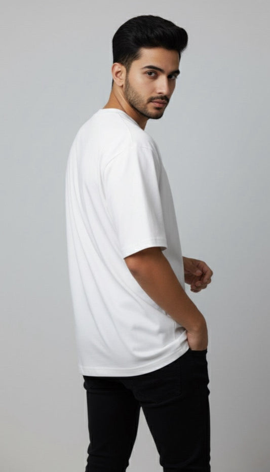 EX Premium Oversized Cotton T-shirt (White)