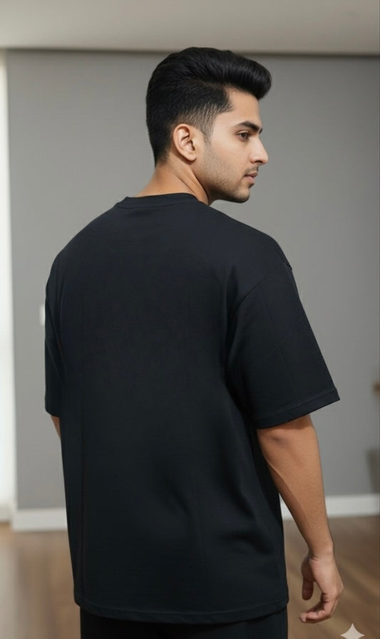 Evolvex Premium Oversized Cotton T-Shirt Black